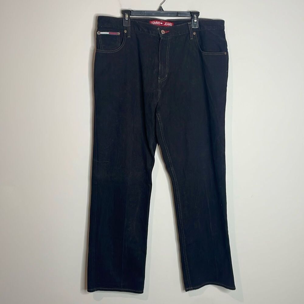 Tommy Hilfiger Men’s Black Vintage Y2K Baggy Jeans Size 38x32